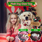 Motsamla Christmas Dog Toy – Plush Squeaky Reindeer with Crinkle Paper