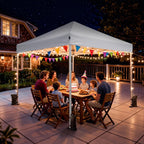10x10 Pop Up Canopy, Portable Instant Canopy Tent with Carry Bag, 4 Sandbags and 8 Stakes for Outdoor Events, Parties & Camping