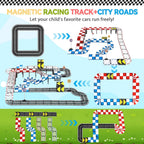 Magnetic Tiles Building Blocks for 3 4 5 6 7 8+ Years Old Boys Girls Colorful Magnet Stacking Toys Birthday Gift for Toddlers STEM Preschool Educational Construction Tiles Set