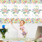 Summer Party Decorations - Summer Decorations for Home - 2 Pack Disposable Plastic Tablecloth | Floral Tablecloth for Mothers Day Wildflower Butterfly Birthday Garden Party Decorations