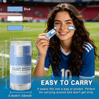 3 in 1 Colors Face Body Paint Sticks for Soccer,Football,Softball,Baseball,High Pigment & Waterproof Eye Black Stick Makeup