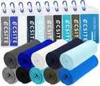 Cooling Towels (47"x12") for Neck and Face, Ice Towel for Hot Weather, Soft Breathable Chilly Gym Towels, Microfiber Towel for Work Out, Yoga, Running, Camping & More Activities