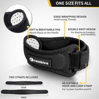 CAMBIVO 2 Pack Patella Tendon Knee Straps, Knee Brace for Women & Men with Extra Straps, Patella Bands for Pain Relief, Osgood Schlatter, Jumper’s Knee, Tendonitis, Running, Basketball, Volleyball