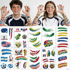 45 Pcs Soccer Tattoos - World Cup Temporary Tattoos for Kids，Adult，Teens，Soccer Party Favors Sports Themed Supplies Fake Tattoo Stickers，World Cup 2026 Merchandise，Kids Goodie Bag Stuffers