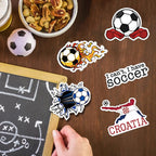 100PCS Soccer Stickers for Boys Girls Kids Teens, Vinyl Waterproof Soccer Stickers for Water Bottles, Laptops, Goodie Bag Stuffers, 2026 Soccer World Cup Party Favors
