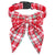 Christmas Dog Collar with Bow Tie – Plaid Adjustable Collar for Pets