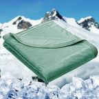 HOMFINE Cooling Blanket for Hot Sleepers - Summer Blanket Thin Lightweight Breathable Soft Double Side Enhanced Cooling for Bed Couch Sofa, Keep Cool for Night Sweats