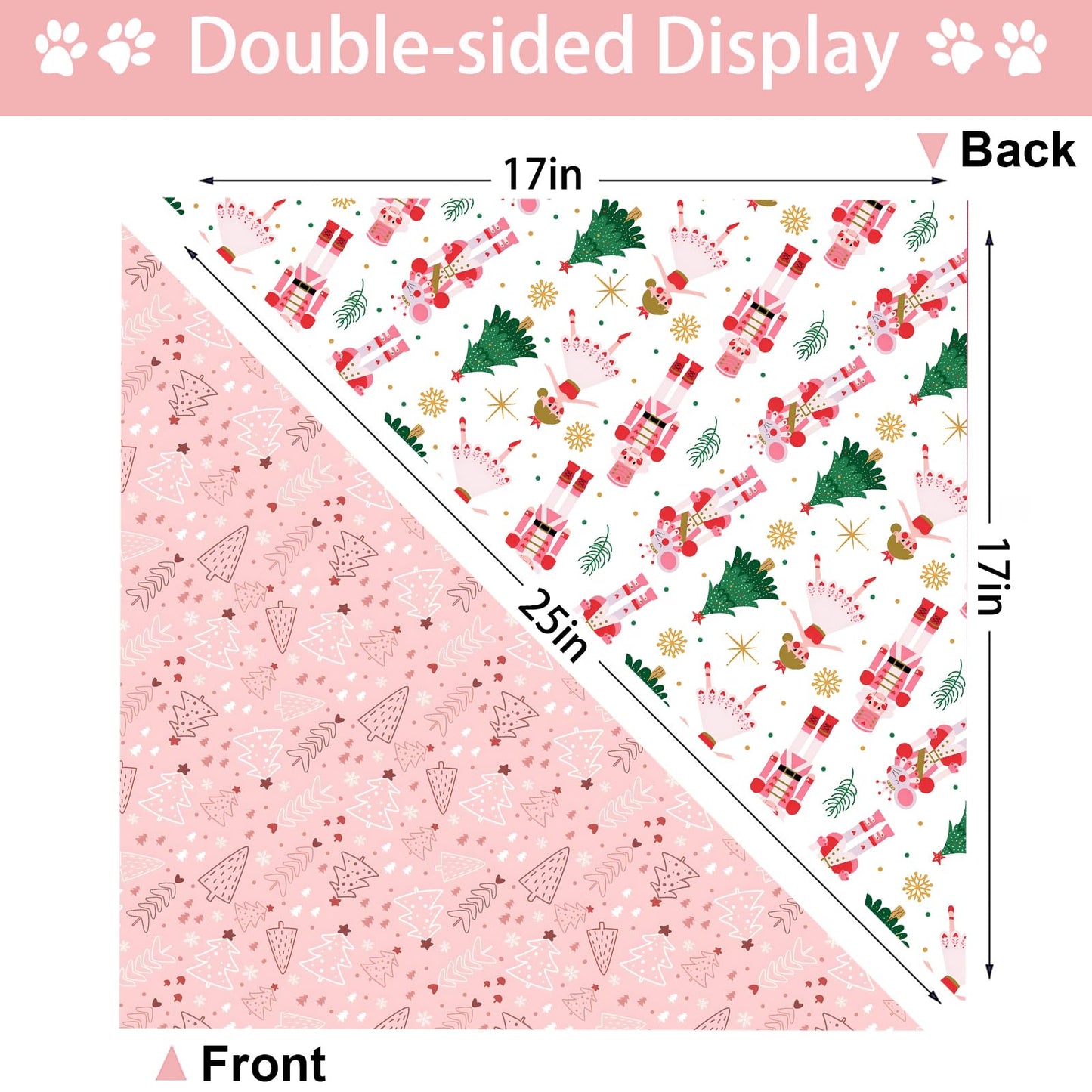 Christmas Dog Bandana Set – 2 Pack Red & Green Plaid Pet Scarf