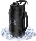 Insulated Water Bottle with Handle & Fence Hook, Half Gallon Sports Water Jug, Leak-Resistant & BPA-Free for Baseball, Football & Gym