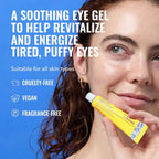 Good Molecules Yerba Mate Wake Up Eye Gel - Hydrating Under Eye Gel Cream with Hyaluronic Acid and Caffeine - Target Dark Circles and Puffiness - Skin Care for Face