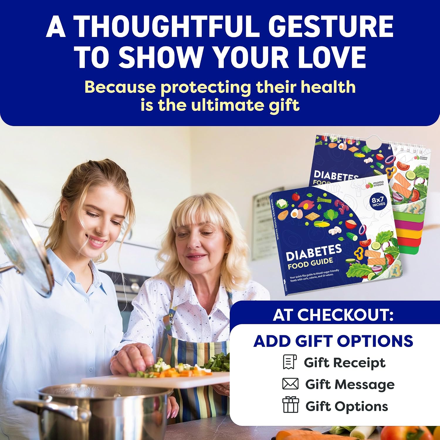 Magnetic Kitchen & Health Reference Cheat Sheet Booklet