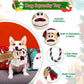 Motsamla Christmas Dog Toy – Plush Squeaky Reindeer with Crinkle Paper