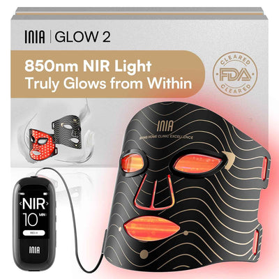 Red Light Therapy Mask for Face – 4 Light Modes with 850nm NIR, Red & Blue LED Light Therapy, 2600mAh Rechargeable LED Face Mask for Radiant Glow at Home
