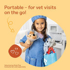 Examine and Treat Pet Vet Play Set, 24-Piece Animal Doctor Playset with Dog & Cat Plushies, Pet Doctor Kit & Accessories, Preschool Toys for Girls & Boys Ages 3+