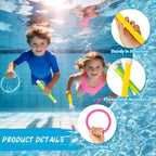 Korlon Tec Underwater Pool Toys for Kids Ages 4-8 8-12, Summer Training Swim Pool Diving Toys Set for Fun Water Games