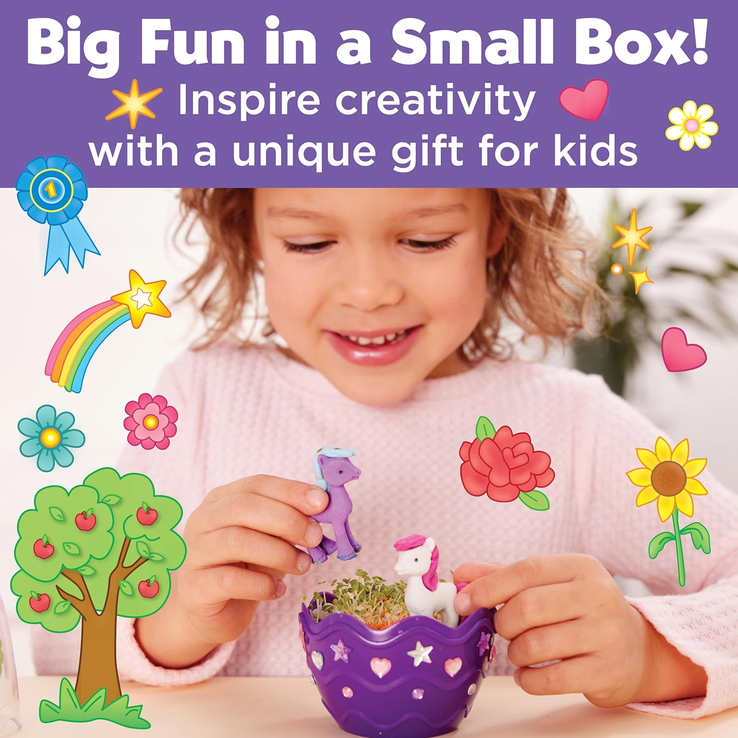 Creativity for Kids Mini Garden: Gifts for Girls, Crafts and Toys, Stocking Stuffers for Kids (Ages 6+)