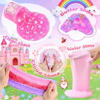 Cloud Slime kit for Girls Ages 8-12, Toys for Girls and Boys, for Kids Slime Set Party kit Goodie Bag Stuffers, 4 5 6 7 8 9 10 Year Old Girl Birthday Gift Cute Stuff