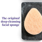 Buf-Puf Gentle Facial Sponge, Dermatologist Developed, Removes Deep Down Dirt & Makeup That Causes Breakouts and Blackheads, Reusable, Exfoliating