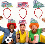 Soccer Headbands 2026 World Cup Party Accessories,Soccer Decorations and Fan Gear Sports Themed Party Favors & Decorations 3PCS