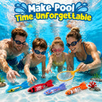 Diving Pool Toys, Bath Toys Set for Kids Shower Ages 3-12, Beach Essentials Water Toy Pool Games Summer Swim Water Dive Sinking Mermaid Toys