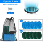 Electric Spin Scrubber Replacement Brush Heads Set, 10 Piece Replacement Brush Cleaning Kit for Cordless Power Scrubber, for Household Cleaning Brushes Kitchen Bathroom Floor Tile Car