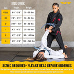 Elite Sports IBJJF Ultra Light BJJ Brazilian Jiu Jitsu Gi for Kids with Preshrunk Fabric and Free Belt