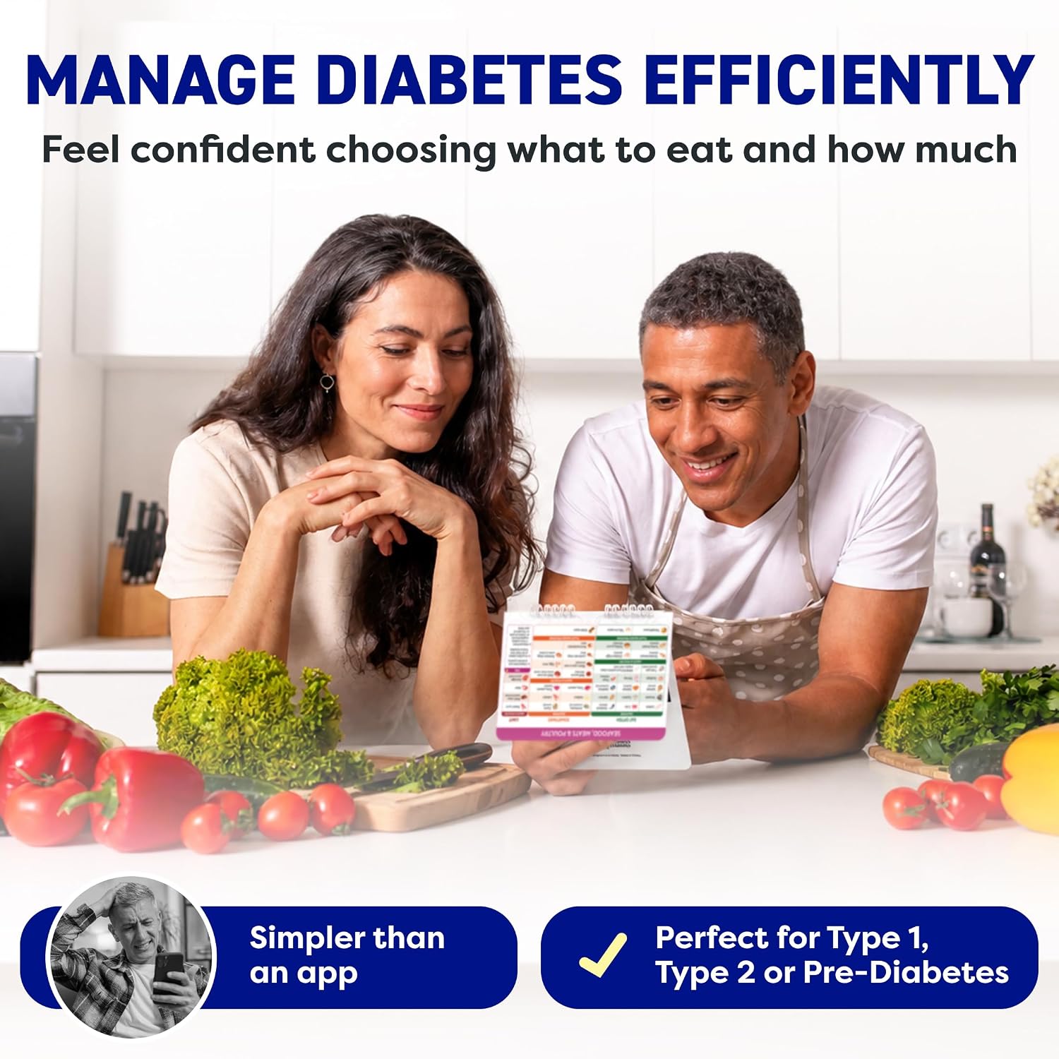 Magnetic Kitchen & Health Reference Cheat Sheet Booklet