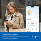 Tapo Smart Wi-Fi Power Strip, Matter, P316M, Energy Monitoring | Surge Protection, 6 Individually Controlled Outlets & 3 USB Ports, Works with Alexa, Google Assistant, Siri & Bixby