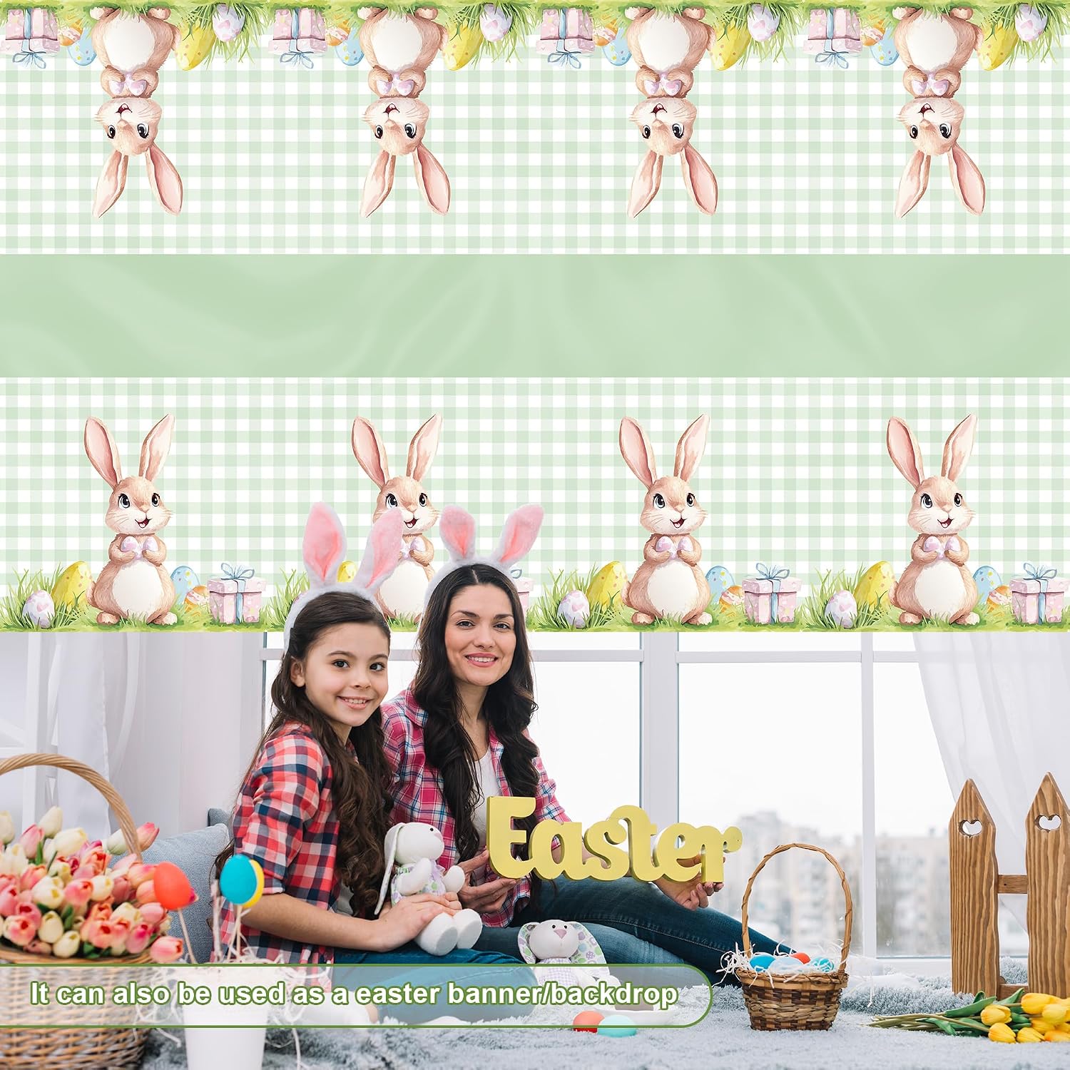 Summer Party Decorations - Summer Decorations for Home - 2 Pack Disposable Plastic Tablecloth | Floral Tablecloth for Mothers Day Wildflower Butterfly Birthday Garden Party Decorations