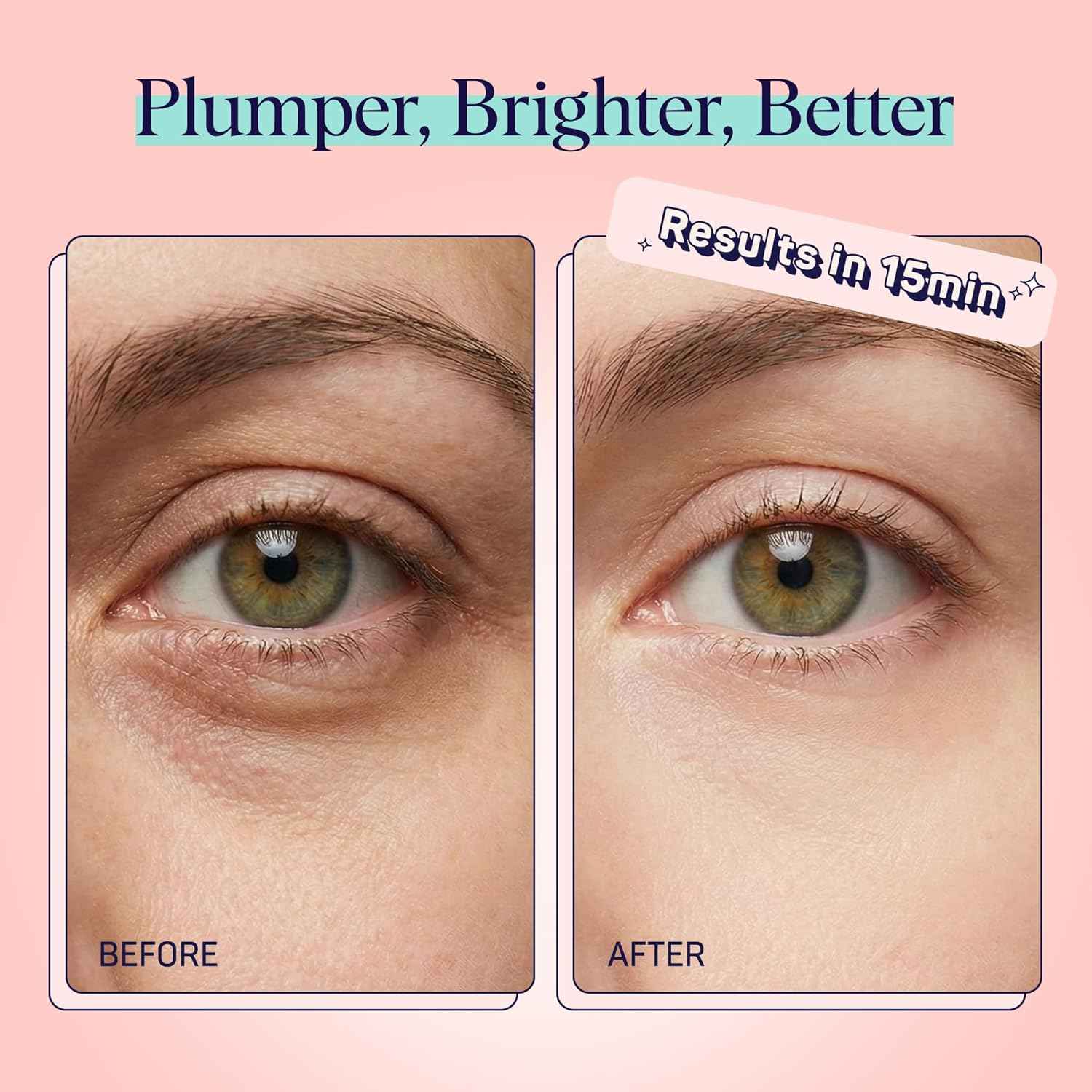 SpaLife Cooling Eye Pads | Spa Gifts & Korean Dark Circles & Puffy Eyes Treatment | Nourishing Eye Pads | Eye Mask for Puffy Eyes Daily Depuffing Eye Patches | 4 Packs of 12