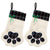 Christmas Pet Stockings – Cat Dog Paw Plaid Fireplace Hanging Decor