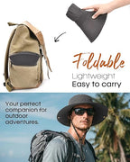 Sun Hats for Men Fishing Hat UPF Protection Wide Brim Bucket Hat | Breathable, Quick-Dry, Water Rapellent, Soft Sweatband, Foldable, Outdoor, Hiking, Beach, Safari, Travel, Summer Hats