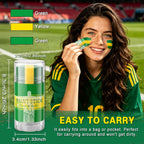3 in 1 Colors Face Body Paint Sticks for Soccer,Football,Softball,Baseball,High Pigment & Waterproof Eye Black Stick Makeup