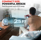 Honeywell TurboForce Air Circulator, Small Tabletop Fan, Quiet Personal Fan for Home or Office, 3 Speeds, 90 Degree Pivoting Head