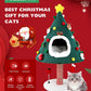 Cat Christmas Tree Tower with Scratching Post & Toys