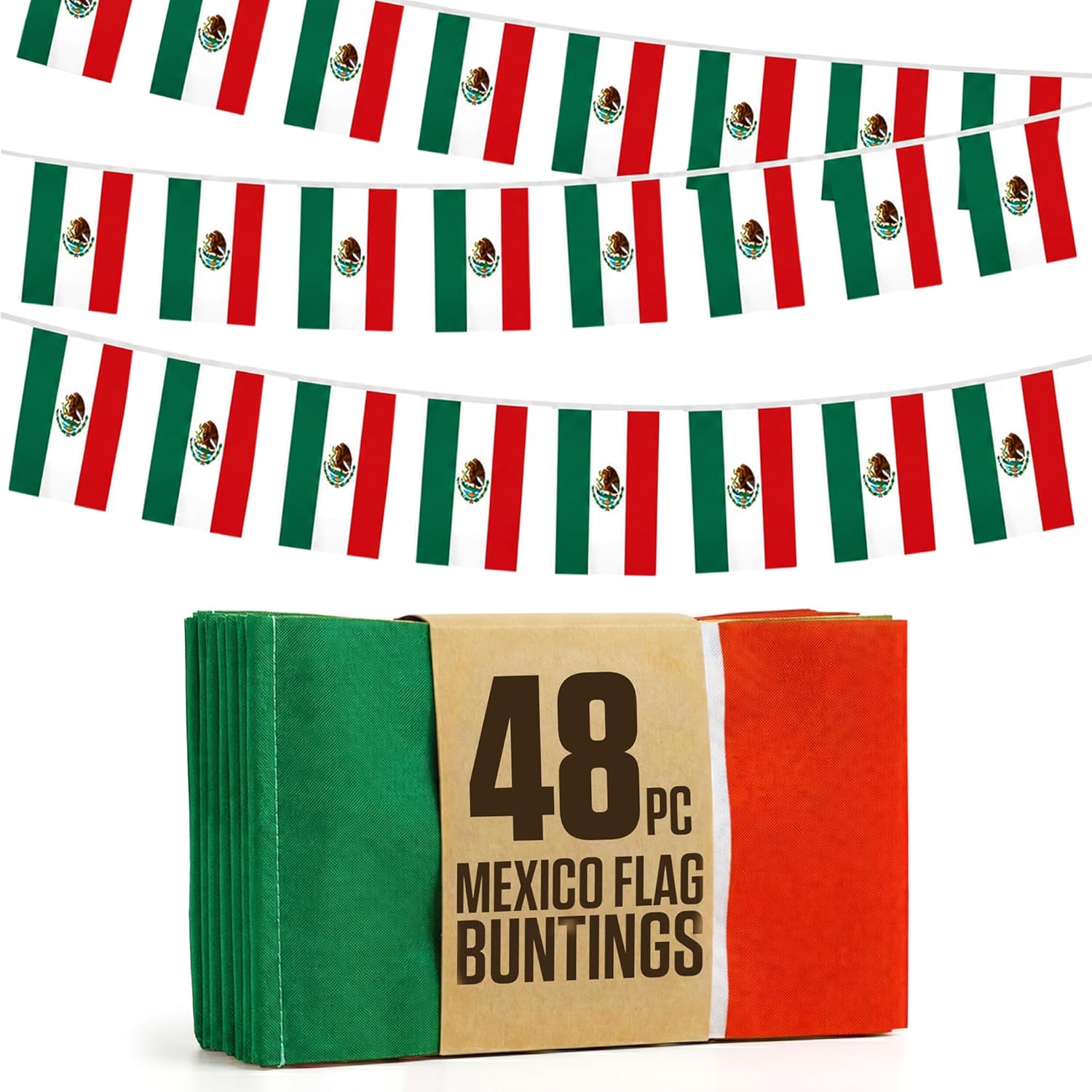 2026 World Cup Flag Bunting String, Double-Sided Polyester Rope 15m - Soccer tournament Bunting Banner for Party Decorations for Tournaments, Garden Streets & Pub Bar