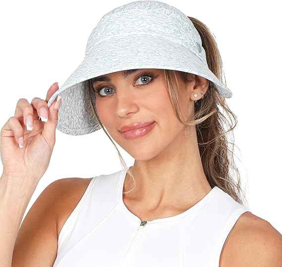 Ponyflo Sunblocker Wide Brim Hat, Patented Women’s Ponytail Sun Hat for Adults, UPF 50 Sun Protection