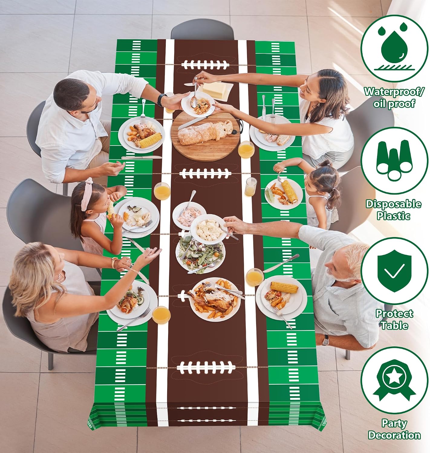 Summer Party Decorations - Summer Decorations for Home - 2 Pack Disposable Plastic Tablecloth | Floral Tablecloth for Mothers Day Wildflower Butterfly Birthday Garden Party Decorations