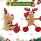 Motsamla Christmas Dog Toy – Plush Squeaky Reindeer with Crinkle Paper