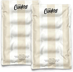 Cool Coolers by Fit & Fresh 2 Pack XL Soft Ice Packs for Cooler, Flexible Stretch Nylon, Lunch Box Ice Packs, Large Reusable Freezer Packs