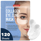 Collagen Eye Patches for Puffy Eyes, Dark Circles & Fine Lines, Depuffing, Cooling & Firming Under Eye Masks, Korean Skin Care