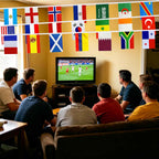 2026 World Cup Team Flags Banner String 48 Countries Flags Banner Set for World Cup Soccer Party Sports View Bar Club Garden Decorations,5.5 x 8.2Inch