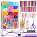 Hair Accessories for Girls, 1700 Pcs Colorful Hair Rubber Bands Elastic Hair Ties Hair Clips Hair Wax Stick Spray Bottle Hair Styling Tools with Organizer Box