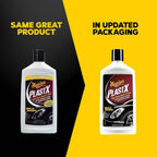 Meguiar's PlastX Clear Plastic Polish, Fast & Easy Clear Plastic Restorer for Headlights, Taillights, Soft Top Windows, and More, Remove Scratches, Cloudiness, Yellowing, and Oxidation, 10 oz