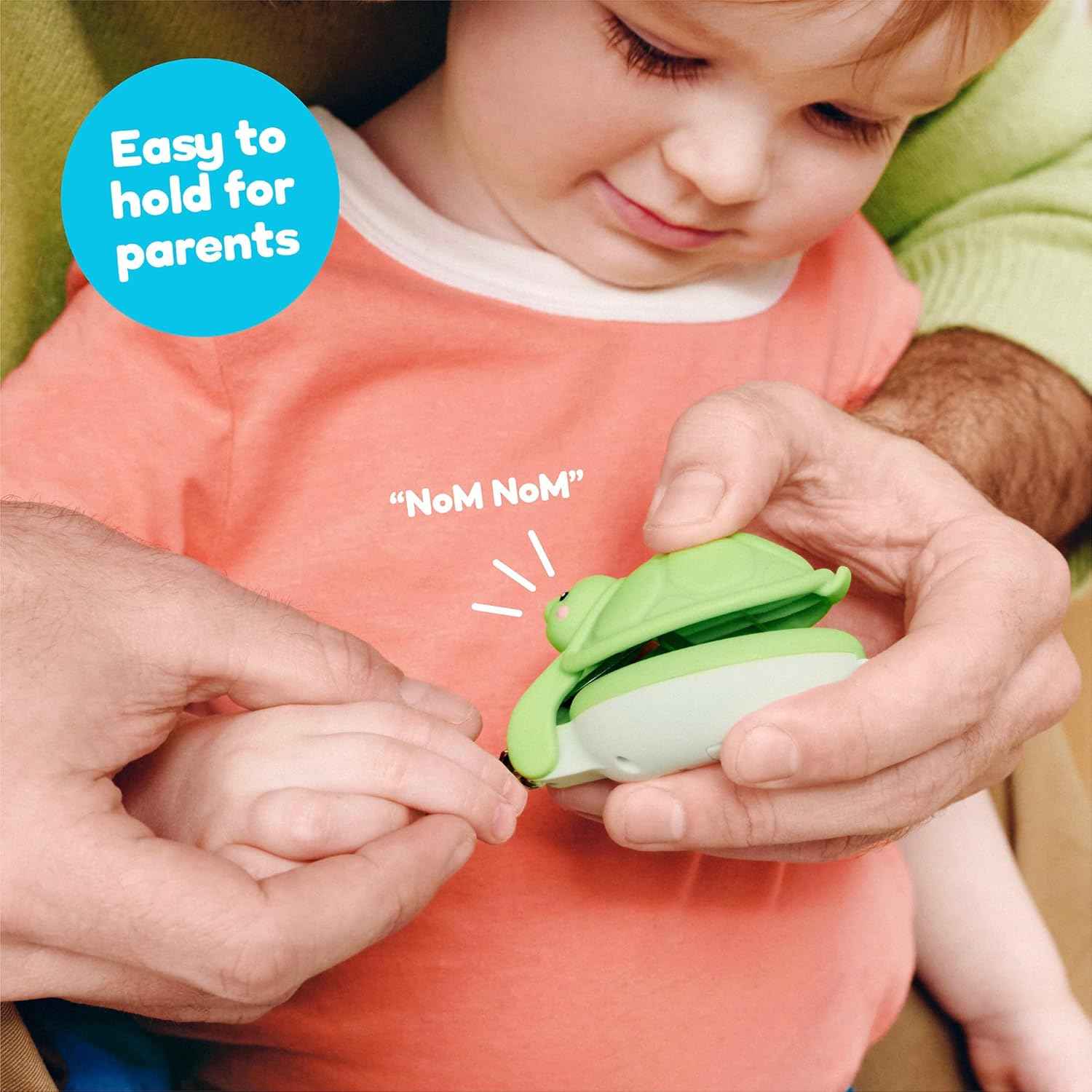 Playhouse MD Interactive Baby Nail Clipper for Newborn, Infant & Toddler - Ergonomic Nail Trimmer with Safety Latch, 20+ Optional Sounds, Bonus Nail File, Baby Nail Care Kit