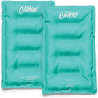 Cool Coolers by Fit & Fresh 2 Pack XL Soft Ice Packs for Cooler, Flexible Stretch Nylon, Lunch Box Ice Packs, Large Reusable Freezer Packs