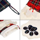 Christmas Pet Stockings – Cat Dog Paw Plaid Fireplace Hanging Decor