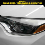 Meguiar's PlastX Clear Plastic Polish, Fast & Easy Clear Plastic Restorer for Headlights, Taillights, Soft Top Windows, and More, Remove Scratches, Cloudiness, Yellowing, and Oxidation, 10 oz