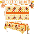 Summer Party Decorations - Summer Decorations for Home - 2 Pack Disposable Plastic Tablecloth | Floral Tablecloth for Mothers Day Wildflower Butterfly Birthday Garden Party Decorations