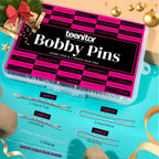 Teenitor 300pcs Bobby Pins Hair Pins Kit, 100pcs Bobby Pins 100 Hair Pins for Women for Buns, 100pcs Hair Bands, 2" 2.36", Bobb y Pins for Gray Hair 2" 2.75"